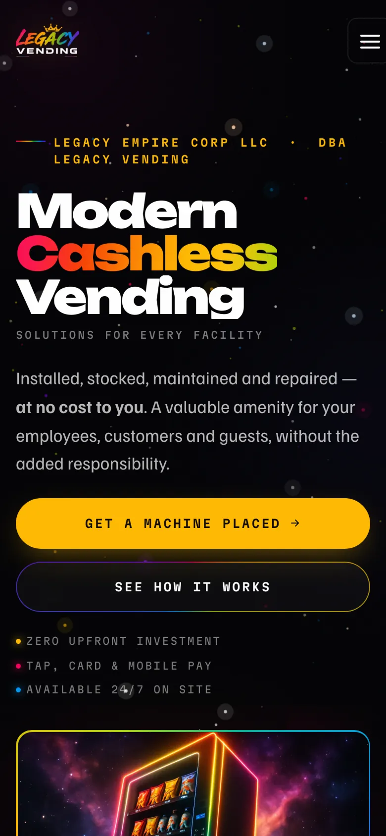 The same page on a phone.